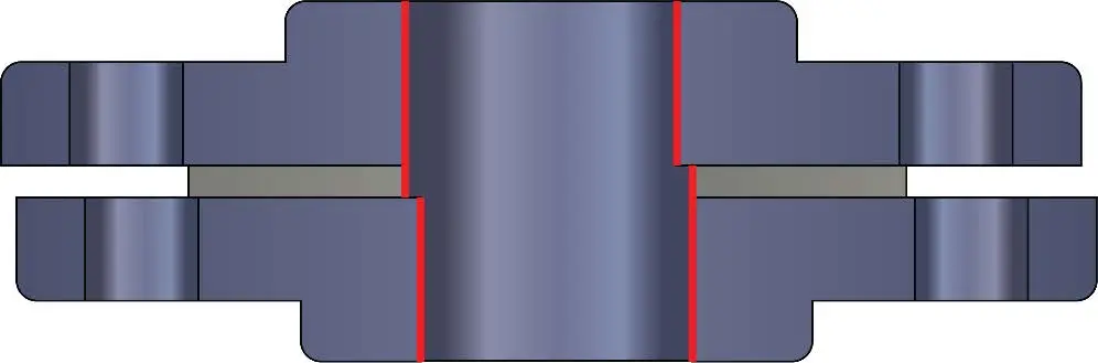 Misaligned bolted flange connections
