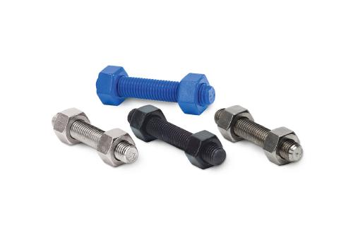Industrial studs, nuts, bolts and washers for bolted flange joint assemblies