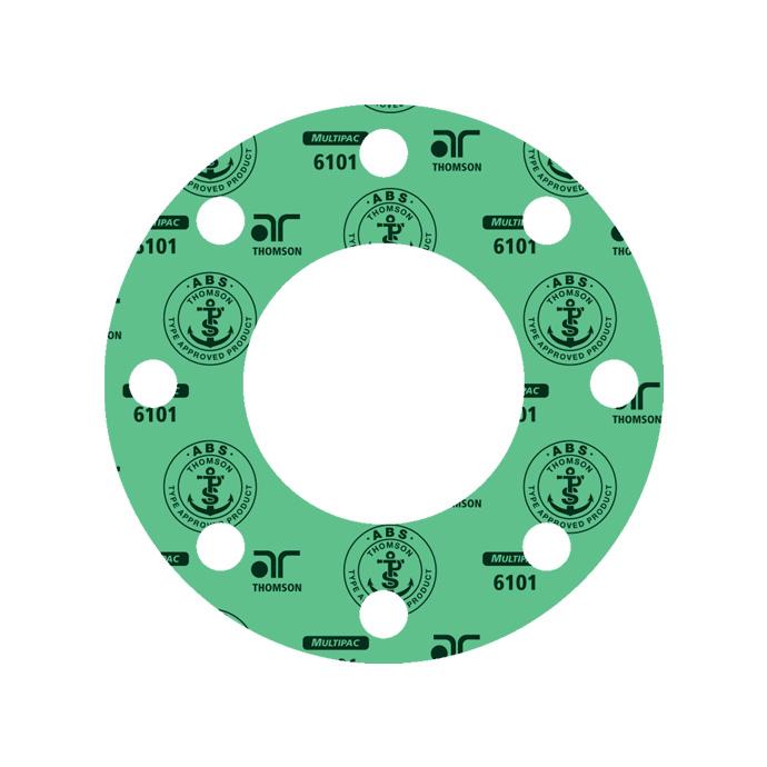 MultiPac 6101 GRN aramid nitrile gasket sheet with ABS approval for marine and industrial service